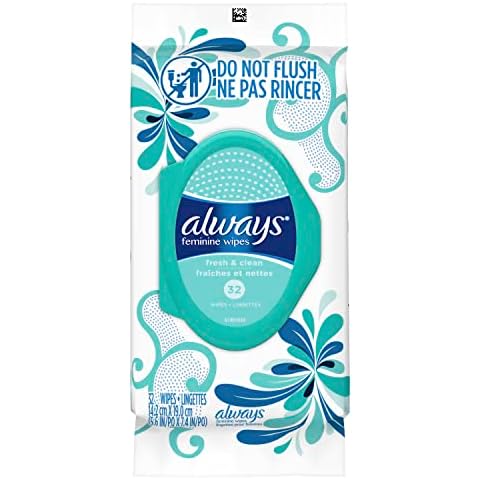 Always Feminine Wipes, Fresh & Clean, Soft Pack Cover