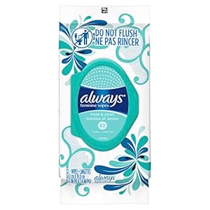 Always Feminine Wipes, Fresh & Clean, Soft Pack, 32 Count