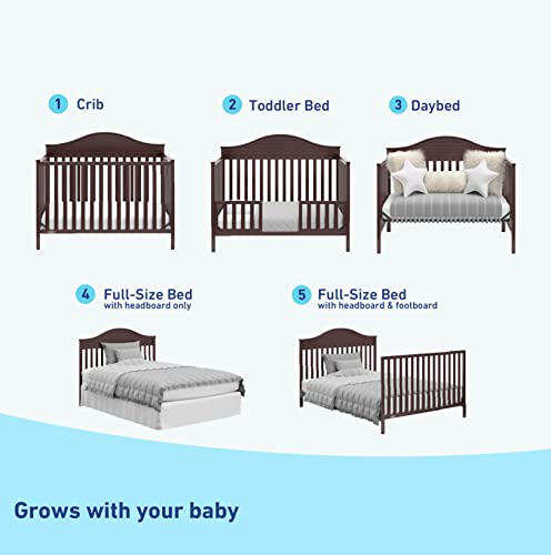 Graco Stella Convertible Crib With Premium Foam Crib And Toddler Mattress -Espresso #TOP2