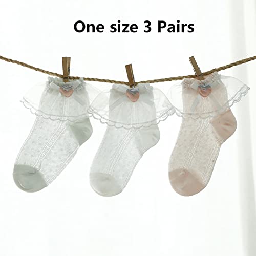Walking Socks Cotton Baby Socks Breathable Socks Children's Socks for Girls 3 Pairs Suitable for Kids Daily Wear Thick2
