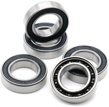 1Pcs 6801 2RS Hybrid Ceramic Bearing 12x21x5 mm ABEC-7 Bicycle Bottom Brackets Spares 6801RS Si3N4 Ball