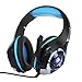 Produktbild CHUXIANGJIAN Gaming-Headset mit Mikrofon, aktiver Kopfhörer mit Rauschunterdrückung mit Mikrofon Tiefe Bässe kabellose Kopfhörer über dem Ohr, Bequeme Eiweiß-Ohrpolster, Spielzeit für unterwegs