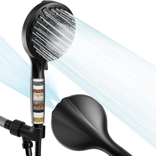 bath black showerhead