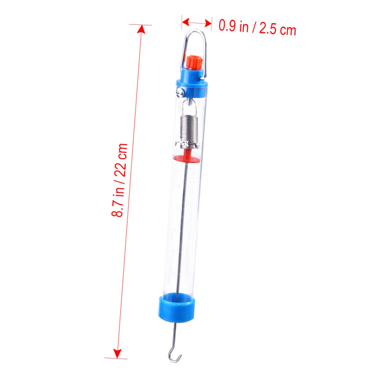 VILLFUL Spring Weighing Scale Dynamometer Dynamometer Mechanical Dynamometer Portable Scale Crane Scale Cylinder Scale Dynamometer Spring Balance Dynamometer Test Force Dynamometer Blue