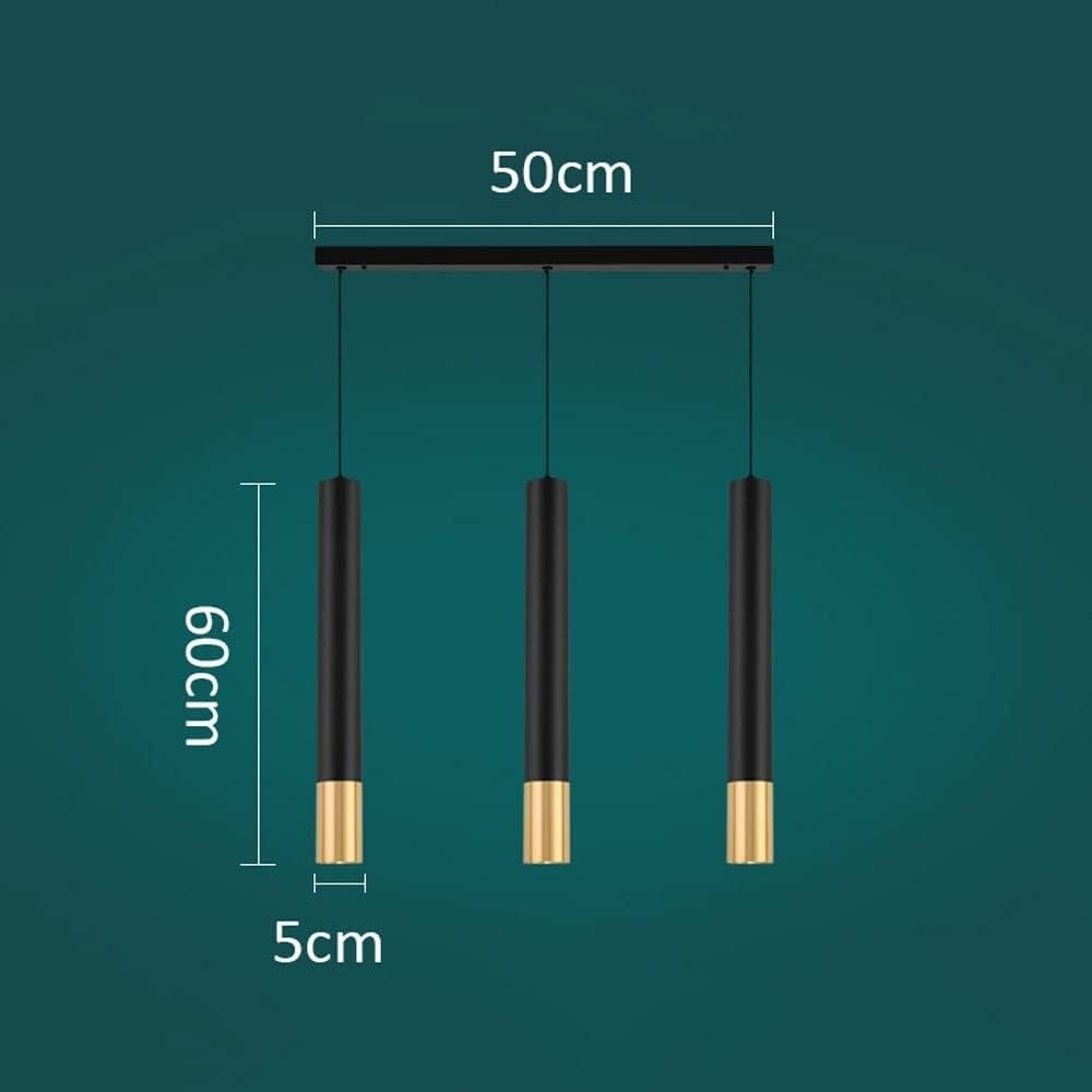 Lámpara de Araña Led Moderna de Tubo Largo, Regulable, para Isla de Cocina, Altura Ajustable, Ideal para Bares, Recepciones de Hoteles Y Casas de Campo.