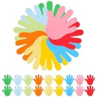 MAGICLULU 72 Stück DIY-Material Für Kinder Ausgeschnittenes Papier Hände Palmen Modellierpapierausschnitte Kinder-DIY-Papierausschnitte Dekorative Wandpapierausschnitte Zarte