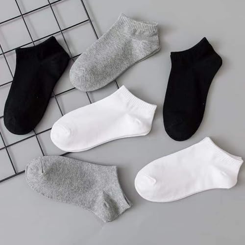 5 Pairs Low-Cut Sports Ankle Socks - Breathable & Comfortable Unisex Short Socks for Spring & Summer - WHITE4