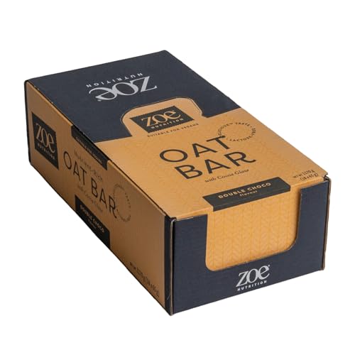 zoe Nutrition, Oat Bar, Pack of 18 x 65 g (18 Haferriegel x 65 g, Double Chocolate)