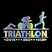 WAXY Autocollants pour Triathlon Natation vélo athlétisme Sport Vinyle 3D Fibre de Carbone Motos décoration Autocollants et décalcomanies 17 5 CM * 11 CM-Laser_2pcs