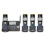 VTech IS8128-41 Super Long Range 4-Handset DECT 6.0 Cordless Phone for Home with Answering Machine, 2300 ft Range, Call Blocking, Bluetooth Connect to Cell, Intercom