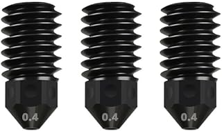 Bambu Lab A1 미니/A1 프린트 헤드용 노즐 3개, 업그레이드된 고온 내마모성 탈착식 경화 스틸 0.4mm 노즐, Bambu Lab A1/A1 미니 3D 프린터 핫엔드용 교체 가능