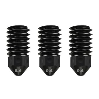 3pcs Nozzle for Bambu Lab A1 Mini/A1 Print Head, Upgraded High Temperature Wear-Resistant Removable Hardened Steel 0.4mm Nozzle can be Replaced for Bambu Lab A1/A1 mini 3D Printer Hotend