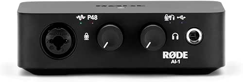 RØDE AI-1 Interface audio USB mono de qualité studio avec