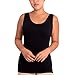 Skinnygirl Women's Scoop Neck Seamless Shaping Camisole, 3-Pack (Ondine Blush/White/Black, X-Large)