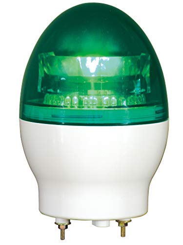 NIKKEI LED回転灯 100V 緑 3点留め取付可能 0.53kg VL11F-100NPG/3