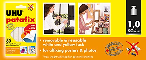 Uhu 3-39192 Tack Pad - White (Pack Of 80) #TOP1