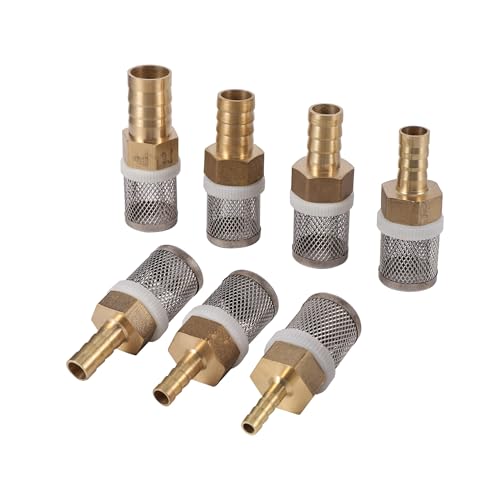 1PC 6mm Hose Filter Car Wash Irrigation Filters Brass Strainer Sprayer Pump Filtering Net Stainless Steel Mesh