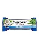 Con un 27% de Proteína  Weider Barrita Energética Coco - 6 Paquetes de 35 gr - Total: 210 gr