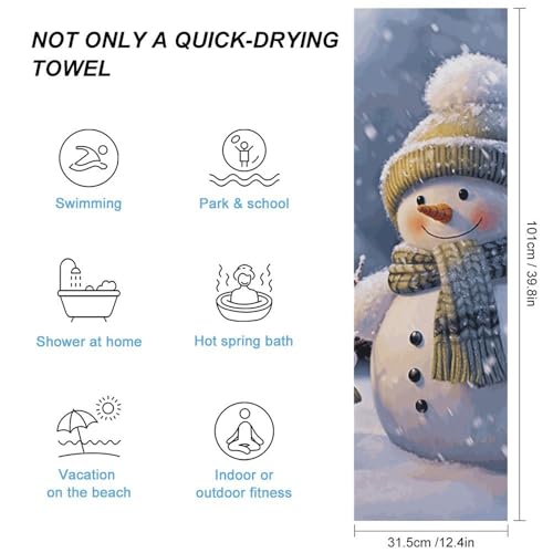Serviette de bain séchage rapide en microfibre, serviette yoga et camping légère