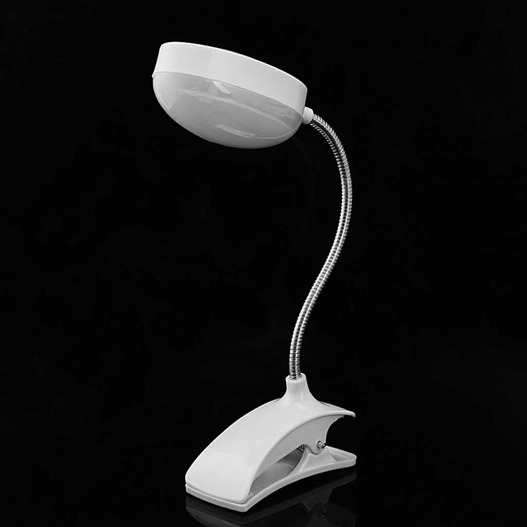 Lampada da Scrivania Clip-on Table Lamp LED morsetto di lettura Studio Bed Laptop Desk Bright Light Interruttore clip della luce della lettura for bambini adulti At Home Usa per Leggere ( Color : A )