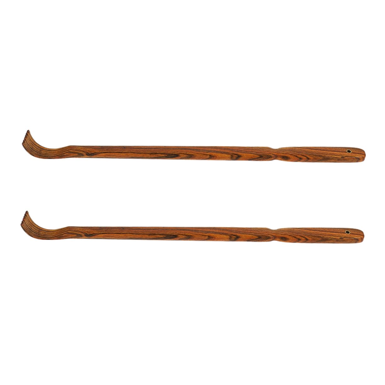 CALLARON 2 Series Cosquillas Espesas Curvo Pesado Rascador De Espalda Rasguño En La Espalda Rascarse Rascadores Raspador Rascador De Mano Rascador De Cuerpo Sándalo Coffee 2 Piezas*2
