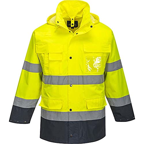 Portwest Warnschutz-Jacke Lite 3-in-1 , Größe: XL, Farbe: Gelb/Marine, S162YNRXL