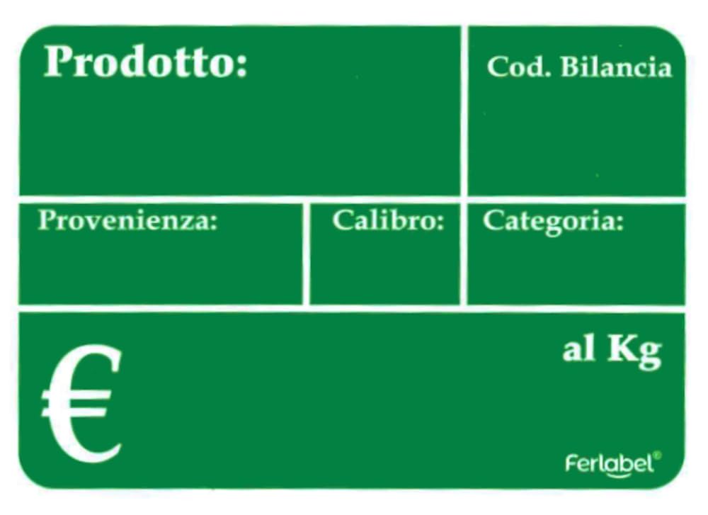 FERLABEL KIT 50 PEZZI LAVAGNETTA CANCELLABILE ORTOFRUTTA + 50 MOLLETTE + 1 PENNARELLO AD ACQUA