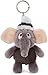 NICI Schlüsselanhänger Elefant 10cm – Elefanten Kuscheltieranhänger mit Schlüsselring für Schlüsselband, Schlüsselbund, Schlüsselhalter & Schlüsselkette – Taschenanhänger Winterkollektion
