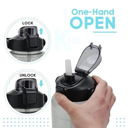 Image of LAZYwindow 2L Motivational Water Bottle Set of 3 | BPA-free plastic is designed for safe everyday beverage use.