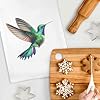 Azeeda 'Hummingbird Flying' White Cotton Tea Towel/Dish Cloth (TW00080681) #4