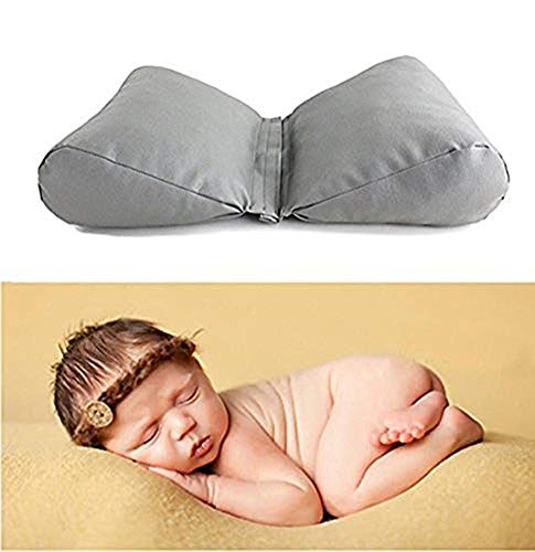 Dalai Newborn Baby Photography Prop Butterfly Posing Pillow Basket Filler Photo Prop (Gray) - Image 2