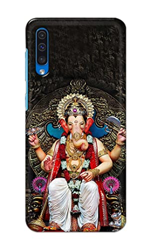 Image of PRINTFIDAA Lord Ganesh Bappa Moriya Printed Designer Hard Back Case Cover for Samsung Galaxy A50 / Samsung A50s / Samsung A30s -(SF) MVN1010