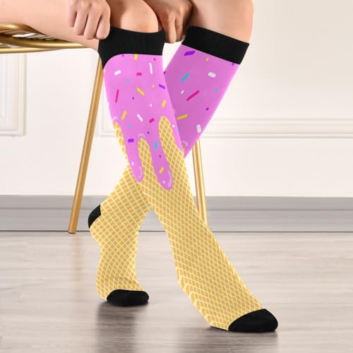 Image of Compression Socks for Women & Men, Knee High Socks for Circulation Medical Running Athletic Nurse Travel