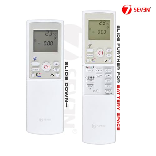 Image of 7SEVEN Compatible with Sharp AC Remote Control CRMC-A768JBEZ Model 158 Suitable for 1 1.5 2 Ton Split and Window Air Conditioner - Match Each Key by Key Exactly with Existing AC Remote Function