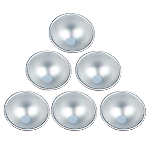 Angoily 6 Piezas De Molde Pasteis De Nata, Moldes Para Tarta De Huevo, Moldes Para Tarta De Aluminio Reutilizables Para Pasteles Estriados, Madeleines, Galletas, Pudín