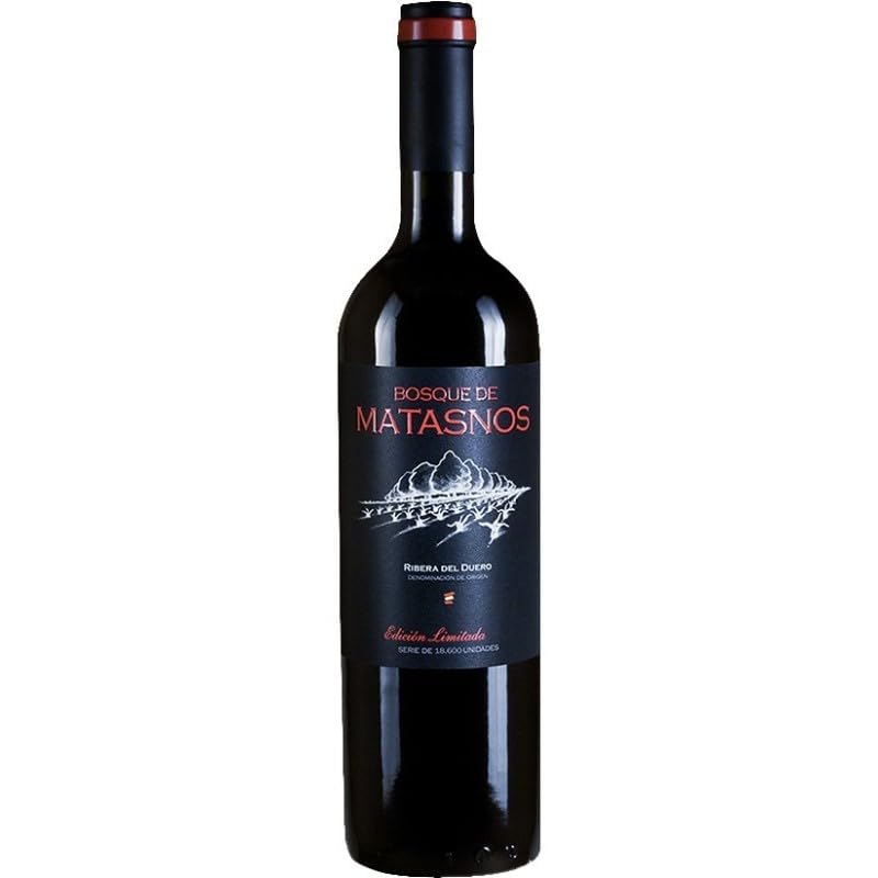 Bosque de Matasnos Edición Limitada es un vino tinto cosecha de Tempranillo de España, con 15% Vol., que ofrece aromas intensos y sabor equilibrado para maridar carnes.| 1 botella