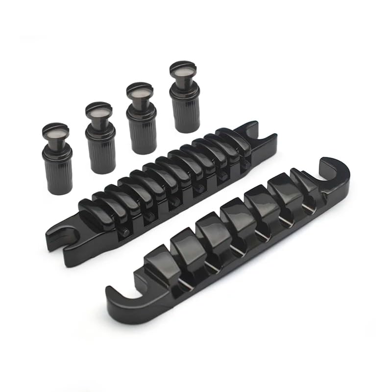 1 Set Guitar Tune O Matic Bridge with Tailpiece (Black)