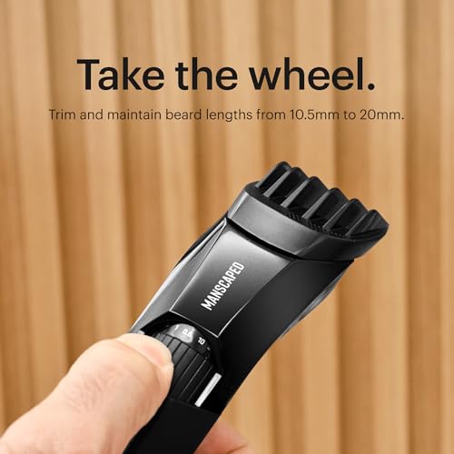 Image of MANSCAPED The Beard Hedger Extended-Length Adjustable Comb Attachment - Beard Trimmer Guide for Long Beards, 10.5mm-20mm Lengths, 1-Pack