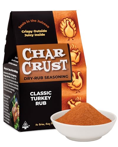 Char Crust Classic Turkey Rub | All-in-one seasonings | Perfect for Turkey, Poultry and Potatoes | Signature Crust that Seals in the Juices, 4 Ounce (Pack of 2)