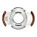 XIKAR XO Double Guillotine Cigar Cutter, Redwood – Dual Stainless Steel Blades, 64 Ring Gauge, Round Aluminum Body, Precision Cigar Cutting, Spring-Loaded Release, Premium Cutter for Cigar Aficionados