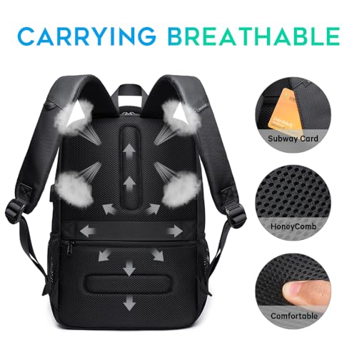 Image of BANGE Travel Laptop Backpack with USB charge port can fit 15.6 Inch laptop for Men and Women