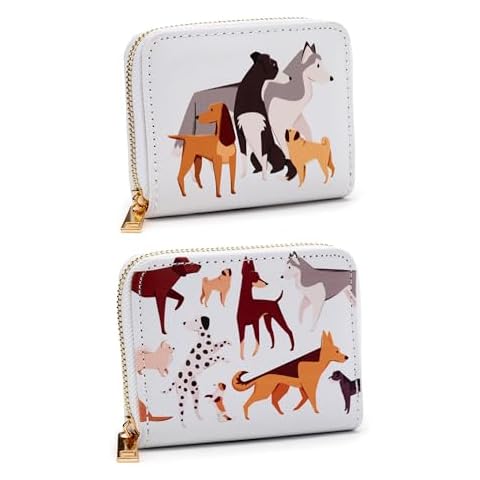 Puckator Barks Dog Zip Small Wallet Purse Cover