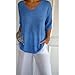 Solid Color Knitted V-Neck Top, V-Neck Three-Quarter Sleeves Solid Color Knitted Bottoming Shirt (Beige,2XL)