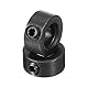 PATIKIL 8mm Bohrung Wellenkragen 16mm OD 8mm Dicke, 2 Stück Klemmring Madenschrauben Set Kohlenstoffstahl Verzinkt mit Gewindestift für Automobilrobotik Maschinenbauin, Schwarz