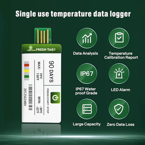 FRESHLIANCE Focus on fresh and safe life only Freshliance 10Pack Temperature Data Logger Usb Descart