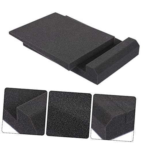 Vaguelly 1 set de Almohadillas de Aislamiento para Altavoces Negro para Monitores de Estudio y Material Ignífugo para Estudios en Casa y Entornos de Grabación miniatura 3