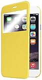 iPhone 6 Plus Case, Pasonomi® [Smart Window View] Apple iPhone 6 Plus Folio Wallet Case - Slim Flip Leather Case For Apple iPhone 6+ iPhone Plus 5.5 Inch Smartphone (Yellow)