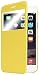 iPhone 6 Plus Case, Pasonomi® [Smart Window View] Apple iPhone 6 Plus Folio Wallet Case - Slim Flip Leather Case For Apple iPhone 6+ iPhone Plus 5.5 Inch Smartphone (Yellow)