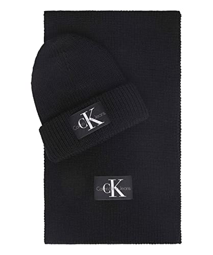 Bonnet et écharpe Calvin Klein Jeans Monologo le coffret cadeau idéal pour homme