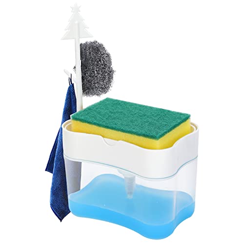 Image of New 2026 Version Premium Quality Dish Soap Dispenser - Countertop Kitchen Soap Dispenser, Sink Dish Washing Soap Dispenser 13 Ounces (Sponge Included)